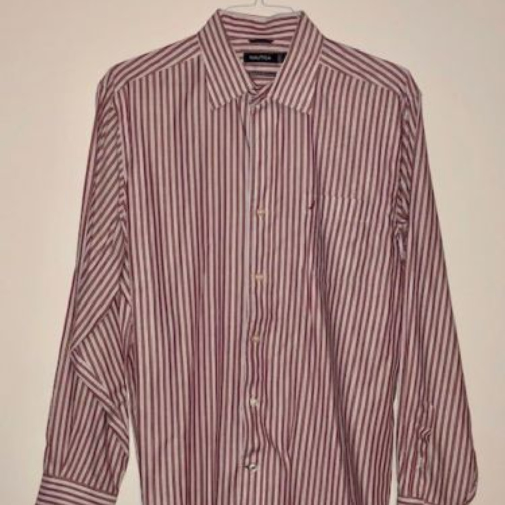 Nautica Casual Shirt Mens Cotton Long Sleeve Shirt